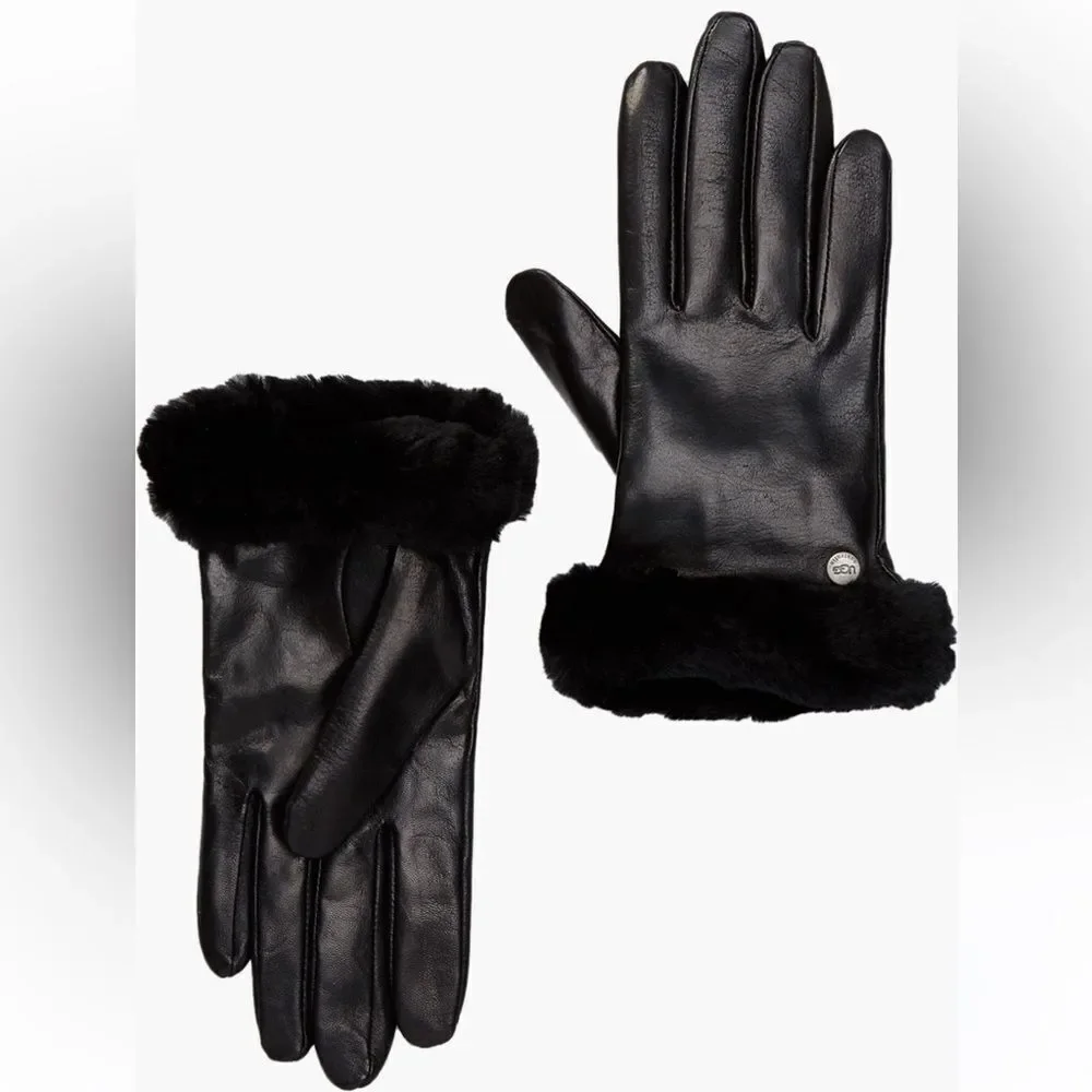 UGG Genuine Shearling Leather Gloves NWT